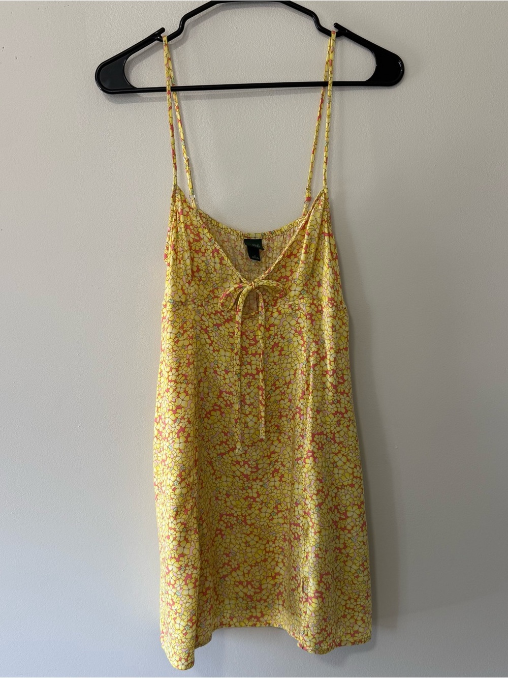 Wild Fable Mini Dress Yellow Orange Ditsy Floral Size Medium